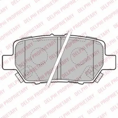 Комплект тормозных колодок, дисковый тормоз DELPHI купить