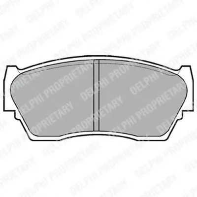 Комплект тормозных колодок, дисковый тормоз DELPHI купить
