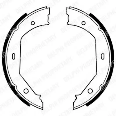 Комплект тормозных колодок, стояночная тормозная система DELPHI купить