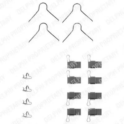 Комплектующие, колодки дискового тормоза DELPHI купить