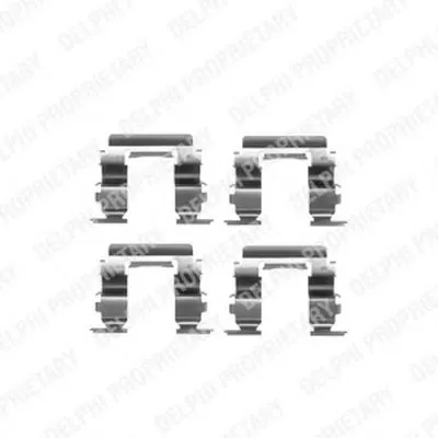 Комплектующие, колодки дискового тормоза DELPHI купить