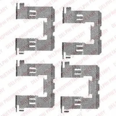 Комплектующие, колодки дискового тормоза DELPHI купить