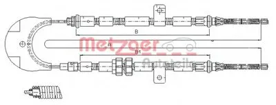 Трос, стояночная тормозная система COFLE METZGER купить