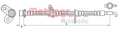 Тормозной шланг METZGER купить