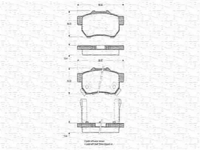 Комплект тормозных колодок, дисковый тормоз MAGNETI MARELLI купить