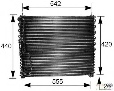Конденсатор, кондиционер BEHR HELLA SERVICE купить
