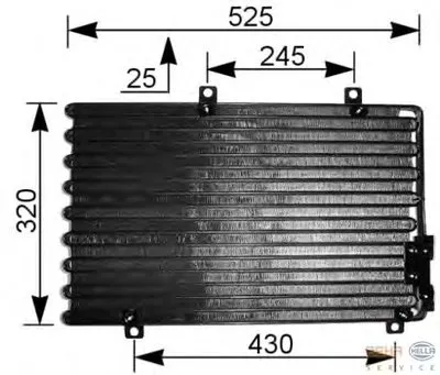Конденсатор, кондиционер BEHR HELLA SERVICE купить