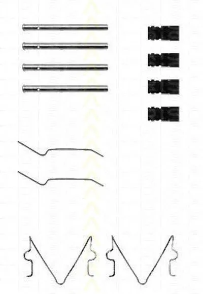 Комплектующие, колодки дискового тормоза TRISCAN купить