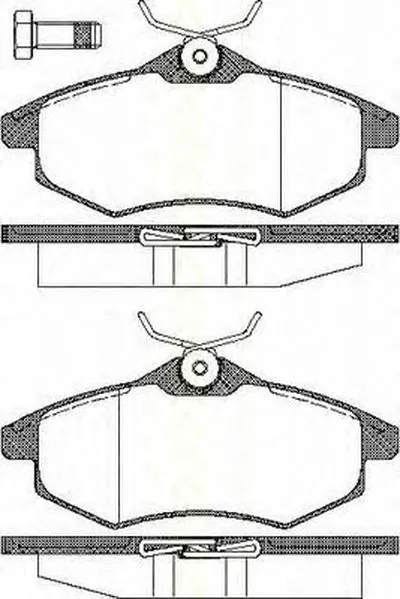 Комплект тормозных колодок, дисковый тормоз TRISCAN купить