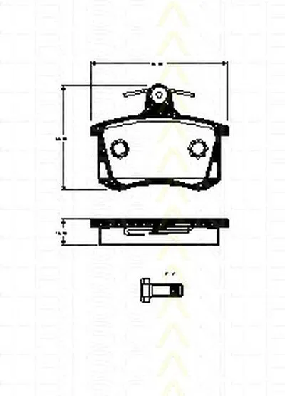 Комплект тормозных колодок, дисковый тормоз TRISCAN купить