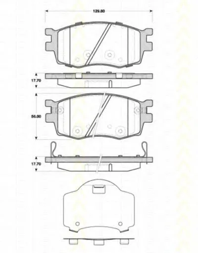 Комплект тормозных колодок, дисковый тормоз TRISCAN купить