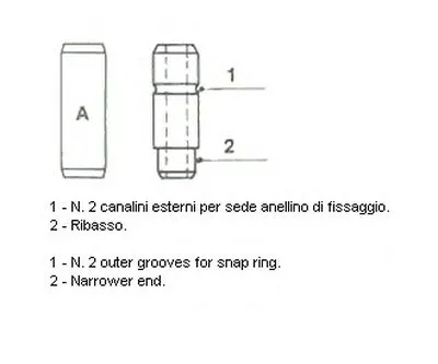 Направляющая втулка клапана cерийный METELLI купить