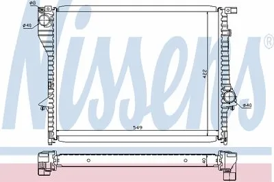 Радиатор, охлаждение двигателя NISSENS купить