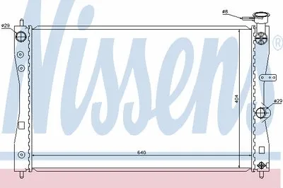Радиатор, охлаждение двигателя NISSENS купить