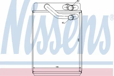Теплообменник, отопление салона NISSENS купить