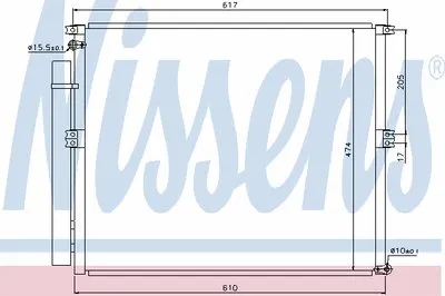 Конденсатор, кондиционер NISSENS купить