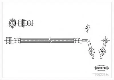 Тормозной шланг CORTECO купить