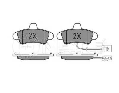 Комплект тормозных колодок, дисковый тормоз MEYLE купить