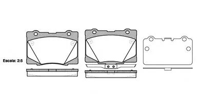 Комплект тормозных колодок, дисковый тормоз REMSA купить