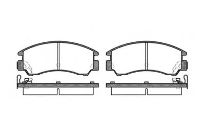Комплект тормозных колодок, дисковый тормоз REMSA купить