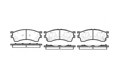 Комплект тормозных колодок, дисковый тормоз REMSA купить