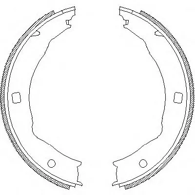 Комплект тормозных колодок, стояночная тормозная система REMSA купить