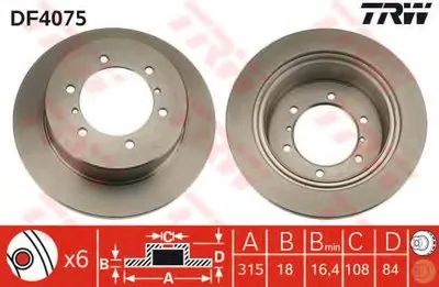 Тормозной диск TRW купить