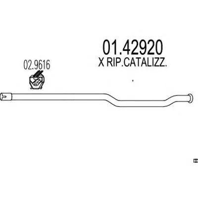 Труба выхлопного газа MTS купить
