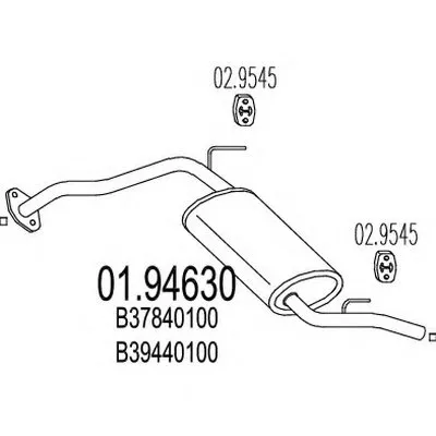 Глушитель выхлопных газов конечный MTS купить