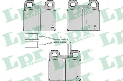 Комплект тормозных колодок, дисковый тормоз LPR купить