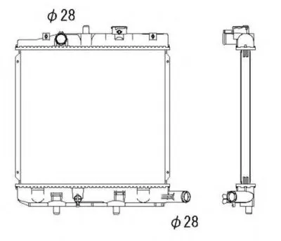 Радиатор, охлаждение двигателя NRF купить