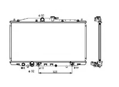 Радиатор, охлаждение двигателя NRF купить