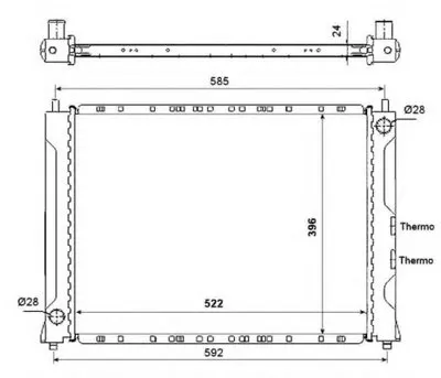 Радиатор, охлаждение двигателя NRF купить