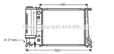 Радиатор, охлаждение двигателя AVA QUALITY COOLING купить