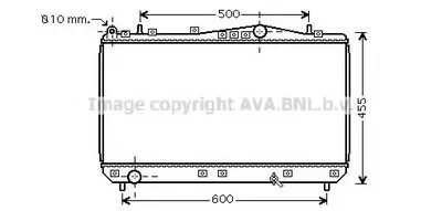 Радиатор, охлаждение двигателя AVA QUALITY COOLING купить