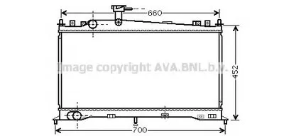 Радиатор, охлаждение двигателя AVA QUALITY COOLING купить