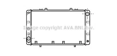 Радиатор, охлаждение двигателя AVA QUALITY COOLING купить