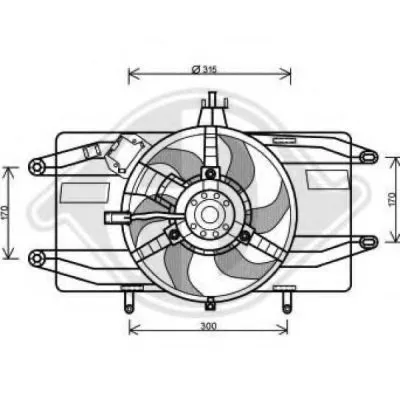 Вентилятор, охлаждение двигателя DIEDERICHS купить