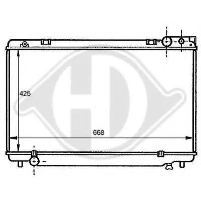 Радиатор, охлаждение двигателя DIEDERICHS купить