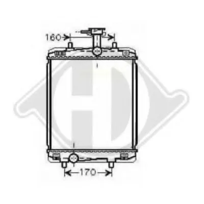Радиатор, охлаждение двигателя DIEDERICHS купить