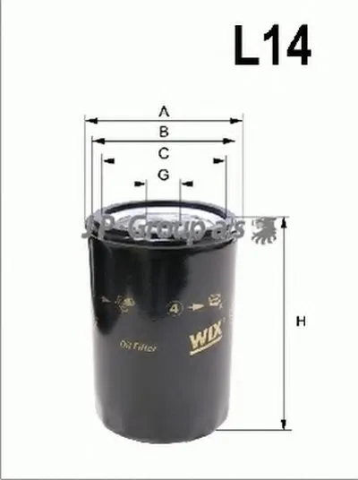 Масляный фильтр QH JP GROUP купить