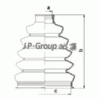 Комплект пылника, приводной вал QH JP GROUP купить