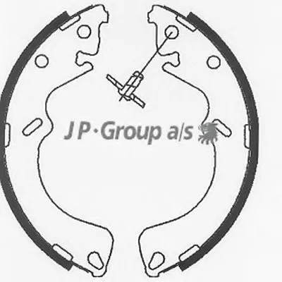 Комплект тормозных колодок QH JP GROUP купить