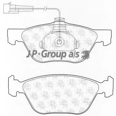 Комплект тормозных колодок, дисковый тормоз QH JP GROUP купить