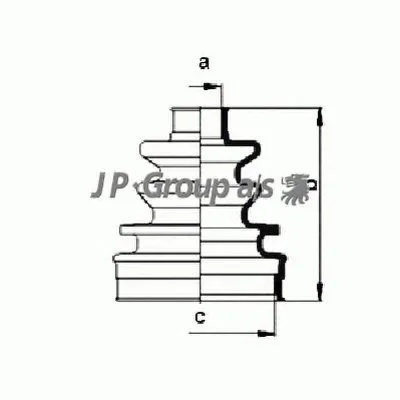 Комплект пылника, приводной вал QH JP GROUP купить