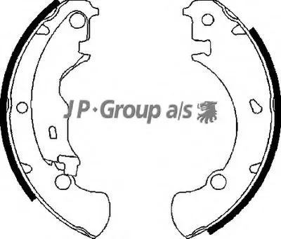 Комплект тормозных колодок QH JP GROUP купить