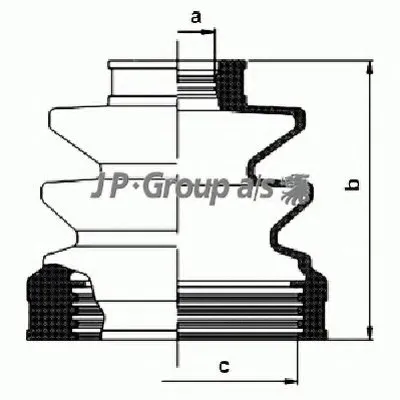 Комплект пылника, приводной вал QH JP GROUP купить