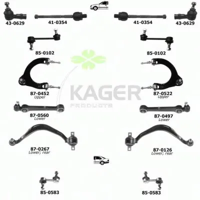 Подвеска колеса KAGER купить