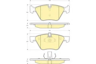 Комплект тормозных колодок, дисковый тормоз GIRLING купить