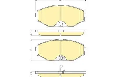 Комплект тормозных колодок, дисковый тормоз GIRLING купить
